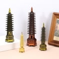 thumbnail image 4 of Uxcell Metal Chinese Pagoda Statue, 9 Levels 5.1" Miniature Tower Ornament 3D Feng Shui Sculpture Model for Home Office Desktop Ornaments Collectible Decoration Figurines, Bronze, 4 of 7