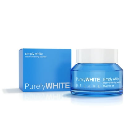 PurelyWHITE DELUXE Powder | Removes Stains, No Sensitivity - Enamel-Safe Toothpaste Powder for Coffee, Tea, Food, , and Tobacco Stains.