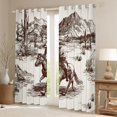 thumbnail image 2 of Manfei Western Rustic Farmhouse Black Out Curtains,Tropical Desert Cactus Curtains Pack of 2 (42x63 Each),Farm Animal Horse Bedroom Curtains For Men Women,Super Cozy Room Decor, 2 of 6
