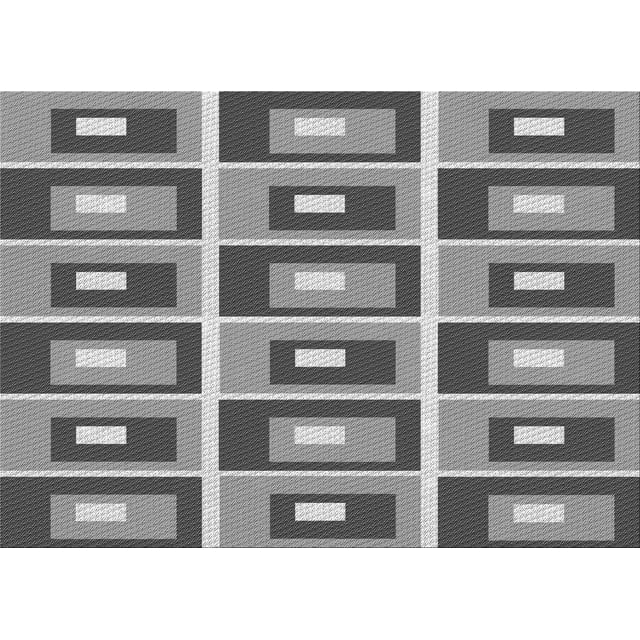 Ahgly Company Machine Washable Indoor Rectangle Transitional Gray Cloud Gray Area Rugs, 2' x 4'