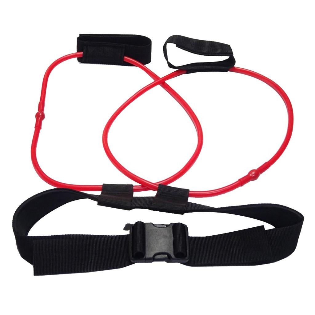 S SERENABLE 10-40lbs Resistance Band Fitness Tube Adjustable Waist Belt For Butt Booty Train Red 20lbs