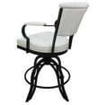 thumbnail image 2 of Miami Swivel Tilt Counter Stools 26" Seat - A Base - White Vinyl - Black Metal, 2 of 3