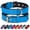 Blue, variant on Didog Waterproof Nylon Dog Collar Soft Padded Adjustable Metal Buckle with D-Ring S-L