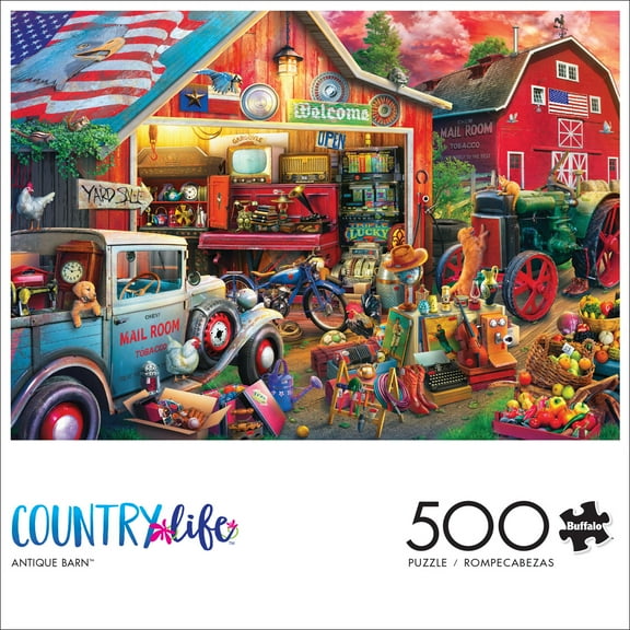 Buffalo Games 500-Piece Country Life Antique Barn Jigsaw Puzzle