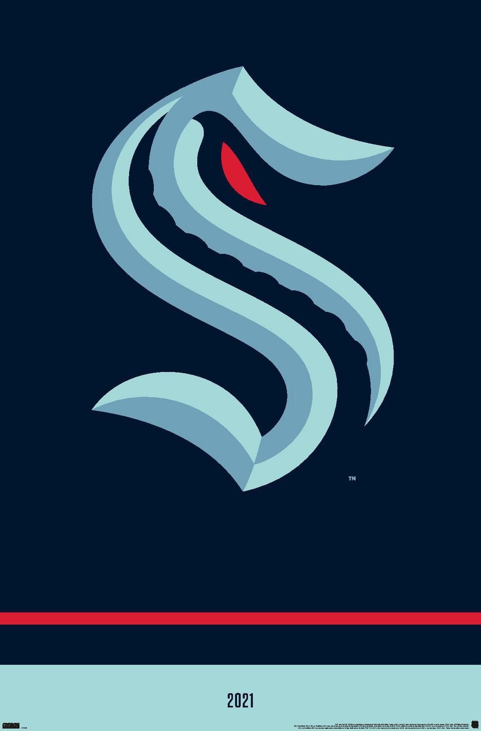 Logo 21 du Kraken de Seattle de la LNH