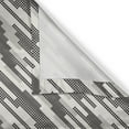 thumbnail image 6 of Ambesonne Abstract Valance & Curtain, Modern Squares Stripes, 55"x30", Cream Pale Grey Black, 6 of 6