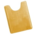 thumbnail image 2 of 1 Contour Clara Clark Bath Mat Bathroom Rug - Absorbent Memory Foam Bath Rugs - Non-Slip, Thick, Cozy Velvet Feel Microfiber Bathrug, Plush Shower, Toilet- Floor Bathmats Carpet - Gold - 24"x19", 2 of 6