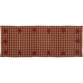 thumbnail image 5 of VHC Brands, Burgundy Star, Cotton, 13x36, Woven Runner, Red, 5 of 6