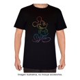 thumbnail image 1 of Playera Mickey Talla G con Estampado Silueta Pride Rainbow Negro, 1 of 3