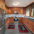thumbnail image 3 of Red Buffalo Plaid Kitchen Mat Set of 2 Non Slip Thick Kitchen Rugs and Mats for Floor Comfort Standing Mats for Kitchen, Sink, Office, Laundry, 17"x47"+17"x28", 3 of 6