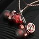 thumbnail image 4 of QKZ Auriculares estéreo Auriculares con cable Auriculares intrauditivos Control de cables Cable trenzado Auriculares con micrófono, Rojo Inevent EL000235-03B, 4 of 7