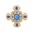 thumbnail image 6 of Vintage Women's Baroque Crystal Cross Brooch Vintage Palace Brooch -, 6 of 12