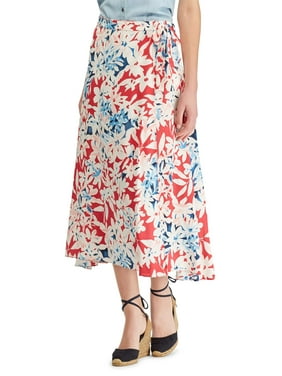 Floral-Print Maxiskirt