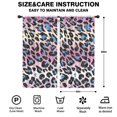 thumbnail image 2 of Blackout Kids Curtains,Pink and Blue Of Leopard Print Childrens Insulated Curtains Set Of 2,Bedroom Essentials,Toddler Room Decor 42"x84", 2 of 5