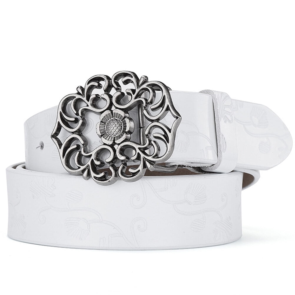 NUOLUX Classic Wide Debossed Pattern Waist Belt 110cm Flower NUOLUX Classic Wide Debossed Pattern Waist Belt 110cm Flower