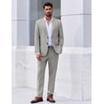 thumbnail image 2 of COOFANDY Men's 2 Piece Suit Slim Fit Suits for Men Two Button Blazer Formal Business Jacket Suit for Wedding Prom Dinner, 2 of 5