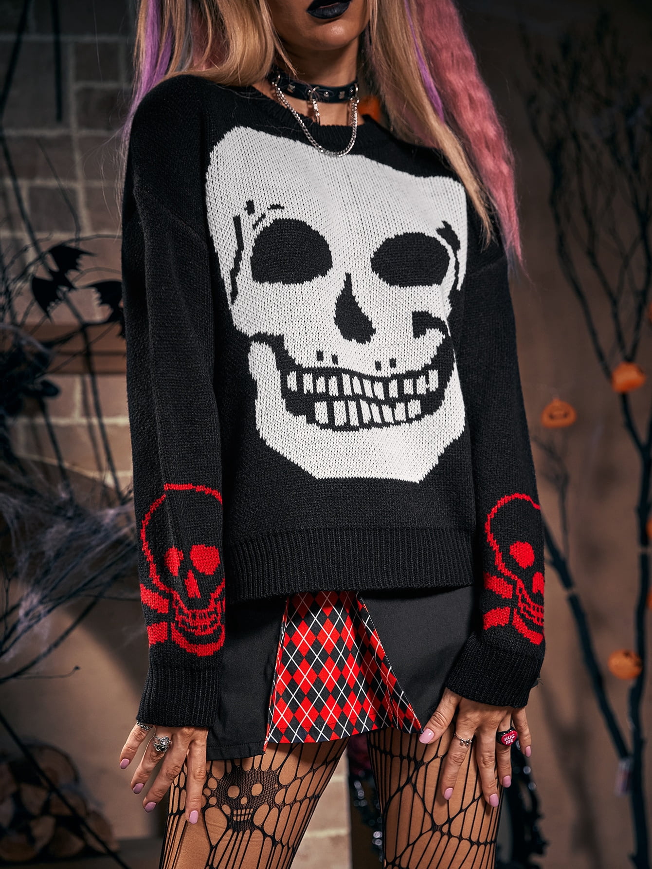 Drop Shoulder Sweater 310112W15018 