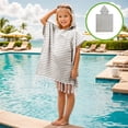 thumbnail image 1 of Accesorios de baño Toalla de playa suave de secado rápido que absorbe el agua Toalla de playa para surfear en la playa Capa con capucha para niños Capa de toalla de playa de algodón, 1 of 6