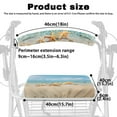 thumbnail image 6 of COEQINE Beach Starfish Medical Rollator Walker Seat & Back Covers 2 Pack Rollator Seat Padded Cover Protective Accessories for Walkers RollBar Covers Set for Women, 6 of 7