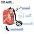 thumbnail image 5 of Xecao Beef Steaks for Canvas College Laptop Backpack, Durable Rucksack Travel Notebook Bag School Backpack Book Bag for Men Women, 5 of 8