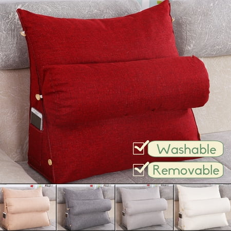 Adjustable Back Wedge Cushion Pillow Sofa Bed Office Chair Rest