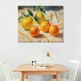 thumbnail image 2 of JEUXUS Framed Canvas Wall Art, Vintage Still Life Wall Art Home Decor, Classical Farmhouse Fruit Oil Painting for Kitchen, Dining Decor,, 2 of 4