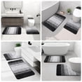 thumbnail image 3 of Bathroom Rug Mat, Extra Soft and Absorbent Microfiber Bath Rugs, Bath Mats for Bathroom Non Slip, Thick Durable Absorbent Bath Rugs, Machine Wash Dry for Bathtub and Shower Floor, 20x32 Black, 3 of 8
