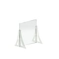 thumbnail image 3 of 18" x 24" New Counter Acrylic Shield, Plexiglass Protective Panel, Splash Guard. New Support Stands. Adjustable Heights. Acrylic .1875" Thick, 2-Pack, 3 of 11