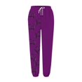thumbnail image 3 of Xmyrz Trousers Pants For Women Halloween Comfortable Drawstring Joggers Pockets Stylish Rugby Print Lounge Pants Casual Trouser, 3 of 3