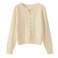 thumbnail image 3 of Suéter de cuello redondo hueco nuevo de otoño e invierno coreano, suéter de base de temperamento versátil, ropa interior, suéter de punto suelto, 3 of 5