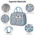 thumbnail image 4 of Lunch Bag Lunch Box for Women Reusable Insulated Lunch Bags,Water-Resistant Colorful Fish and Crab Cooler Lunch Tote Bag, Large Capacity for Work Travel Picnic, 4 of 6