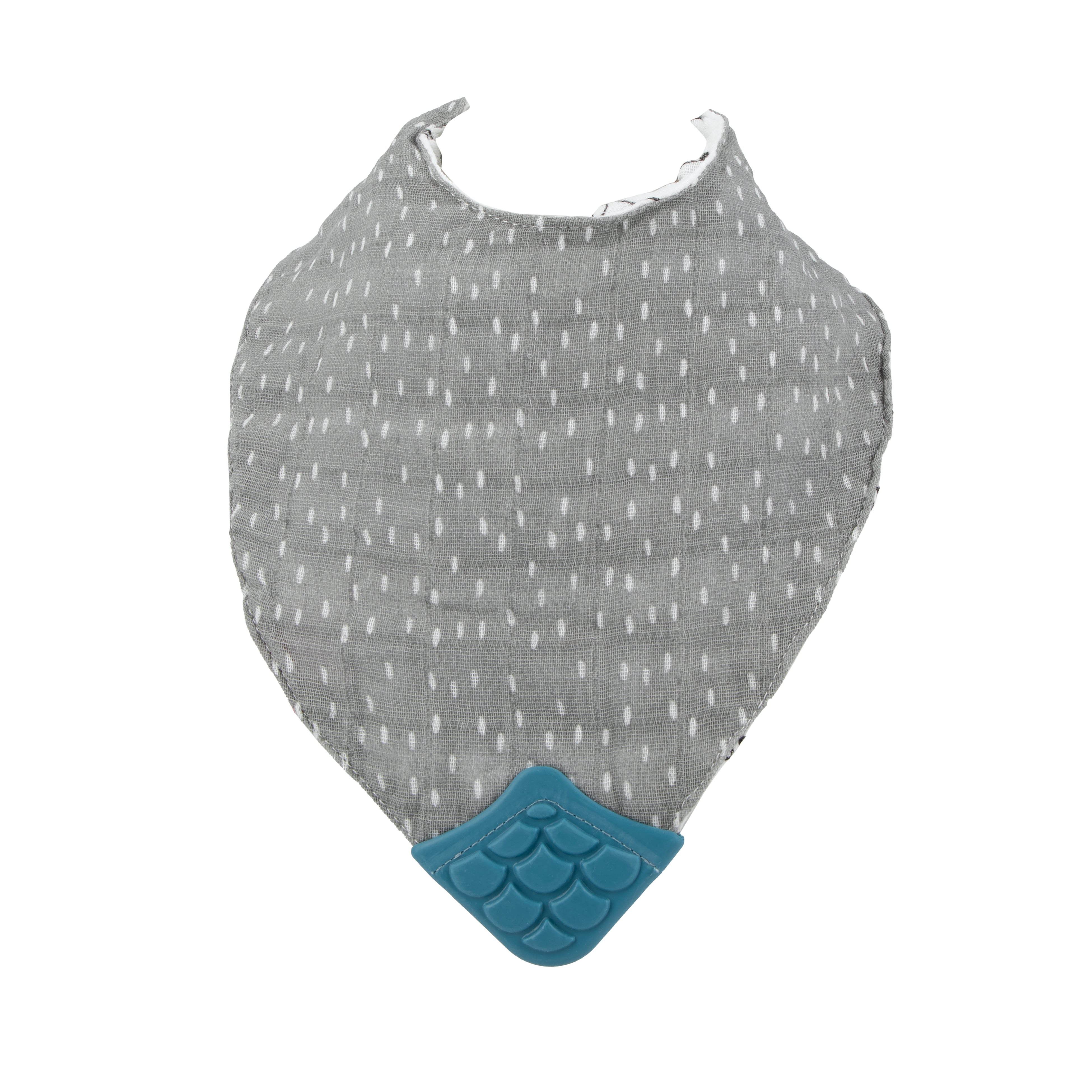 Nuby Cotton Pattern Muslin Bib for Babies and Toddlers, 2 Pack