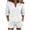 White, variant on ATOYSOY Womens 2 Piece Linen Short Set V Neck Ruffle Sleeve Top And Shorts Casual Summer Outfit Set For Beach Vacation And Everyday Wear