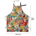 thumbnail image 2 of Kdxio Funny Owl Bird Apron with Pockets Adjustable Kitchen Aprons for Men Women Waterproof Aprons for Cooking,Drawing,Crafting, Baking Household Cleaning, 2 of 8
