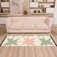 thumbnail image 2 of Yayeee Runner Rug for Bedroom 2'x6' Machine Washable Hallway Non Slip Mat, Pink and Green Geometric, 2 of 8