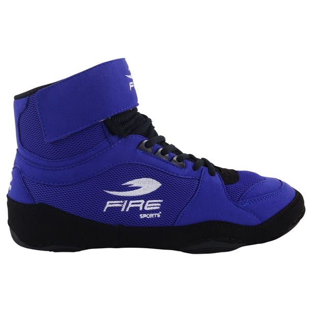 Fire Sports Par de zapatillas o botas de gamuza profesional para Boxeo Azul FIRE SPORTS Zapatilla/Gamuza/Azul