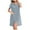 Light Gray, variant on CAIXIA Robes For Women Plush Women's Soft Casual Nightgown Loose Fit Short Sleeve Sleepwear Comfortable Robe for Home