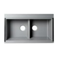 thumbnail image 2 of Pemberly Row 33" Granite Composite Workstation Double Bowl Undermount Sink, 2 of 9