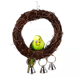 thumbnail image 1 of Parrot Swing Rattan Ring Toy Bird Cage Accesorios ShuxiuWang 8390614768697, 1 of 1