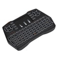 thumbnail image 2 of I8 Plus Versión con retroiluminación LED Mini teclado QWERTY inalámbrico de 2,4 GHz con panel táctil, 2 of 8