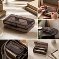 thumbnail image 7 of Small Pencil Box, Plastic Case with Hinged Lid and Snap, Portable Storage for Back to Campus Supplies, Gray, 7 of 7