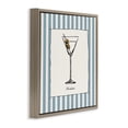 thumbnail image 2 of Stupell Industries Contemporary Martini Summer Stripes Brown Floating Frame Canvas Art, 25 x 25, by Susan Jill, 2 of 8