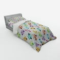thumbnail image 3 of Ambesonne Cartoon Bedding Set 4 Pcs, Owls Face Expressions, Queen, Multicolor, 3 of 3