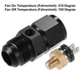 thumbnail image 4 of Unique Bargains 1 Set Auto Engine Temperature Cooling Fan Switch Thread-On AN Fitting Adapter 12AN 210'F On-195'F Off, 4 of 6