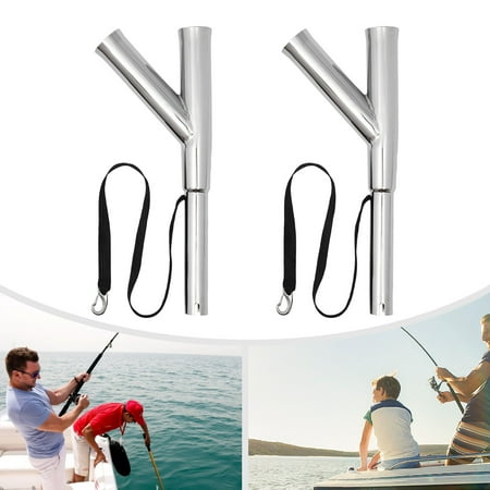 Miumaeov 2pcs Boat Outrigger Rod Holder Adjustable Fishing Rod Holder for Marine Yacht