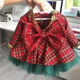 thumbnail image 2 of Enfants Bébé Filles Noël Partie Plaid Robe Tutu Jupes Robes Automne Vêtements Ensemble 2PCS, 2 of 5