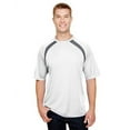 thumbnail image 2 of Men's Spartan Short Sleeve Color Block Crew Neck T-Shirt - WHITE/ GRAPHITE - 2XL, 2 of 4