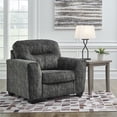 thumbnail image 2 of Signature Design by Ashley Lonoke Gunmetal Oversized Chair, 2 of 17
