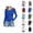 Blue, variant on Long Sleeve Shirts for Women Spring Fall Slim Fit Ribbed Stretchy Crewneck Plain Basic Shirt Blouse Womens Undershirts