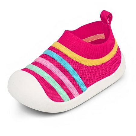 

BELLZELY Toddler Shoes for Girls Clearance Toddler Baby Sneakers Boys Girls Walking Shoes Breathable Mesh Shoes Sandals
